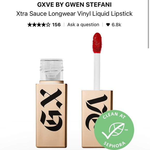 GXVE BEAUTY Can’t Stop Staring mascara and Xtra Sauce Vinyl liquid lipstick - Picture 4 of 6